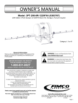 FIMCO Industries 3PT-200-8R-1225FX4 Owner's manual