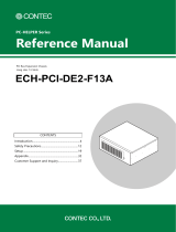 Contec ECH-PCI-DE2-F13A NEW Reference guide