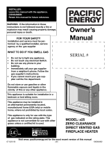 Pacific energy Tofino z25 FireplaceLIMITED INVENTORYCheck with your local dealer. User manual