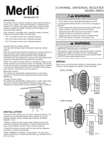 Merlin E8003 User manual