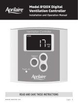 Aprilaire 8120X Owner's manual