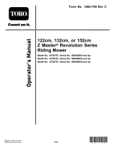 Toro Revolution Series Z Master MyRIDE® 122 cm 18740TE User manual