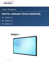 MicroTouch M1-550DS-A1 User manual