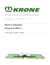 Krone BA EasyCut B 1000 CV Operating instructions