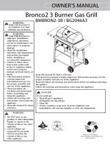 BRAND-MAN GRILL BRAND-MAN GRILL BRONCO2-3B 3 Burner Gas Grill Owner's manual