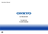 ONKYO TX-SR3100 Av Receiver User manual