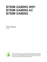 Gigabyte B760M GAMING AC Owner's manual