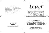 Lepai LP-2020BT User manual