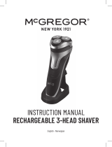 McGregorEUROPRIS 2022-1120 ERP929122425 rechargeable 3-head shaver
