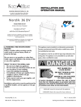 Kozyheat Nordik 36DV Owner's manual