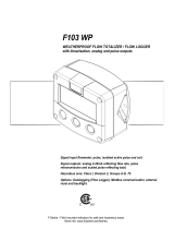 Fluidwell F103 Owner's manual