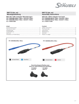 Staubli MA712 -MC4 DC 1500 V Adapter test leads User manual