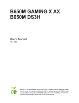 Gigabyte B650M DS3H Owner's manual