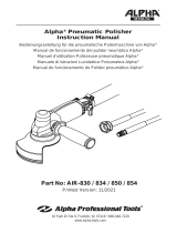 Alpha Professional Tools AIR-830/AIR-850 User manual