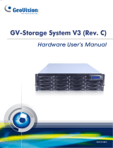 Geovision GV-Storage System V3 Hardware Manual User manual
