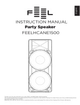 FEEL HURRICANE 1500 PARTYHØYTTALER User manual