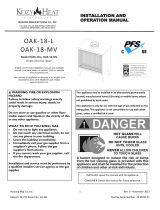 Kozyheat Oakport 18 Owner's manual