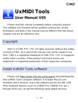 CME UxMIDI Tools Owner's manual
