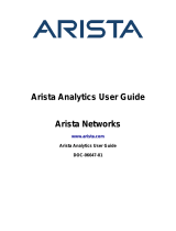 ARISTA Analytics User guide