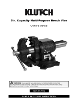 Klutch Please see replacement item# 4911987. Multi-Purpose Bench Vise Owner's manual