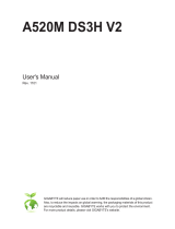 Gigabyte A520M DS3H V2 Owner's manual