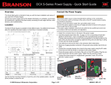 Branson 4000841 DCX S Quick start guide