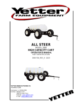 Yetter 1600/2000 All Steer High-Capacity Fertilizer Cart Owner's manual