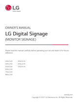 LG 55UL3J-N Owner's manual