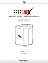 PROEL SOUND FREEONEX User manual