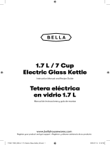 Bella 17599 1.7 L 7 Cup Electric Glass Kettle User manual