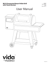Vida by PADERNO Wi-Fi Connected Smart 6-in-1 Pellet Grill Owner's manual
