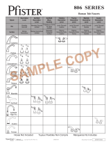 Pfister Catalina 806-E0BK Instruction Sheet