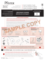 Pfister Rancho 8P8-WS2RCHSC Instruction Sheet