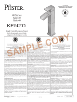 Pfister KENZO LG40-DF Installation guide
