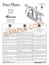 Pfister F-048-UNCC Instruction Sheet