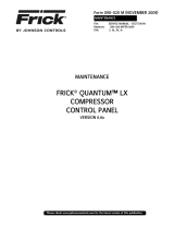 Frick QUANTUM LX Control Panel User guide