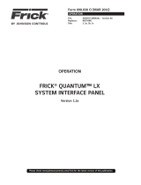 Frick QUANTUM LX Control Panel Operating instructions