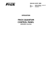 Frick Quantum Control Panel Operating instructions