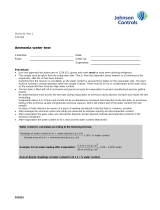 Sabroe Ammonia water test Installation guide