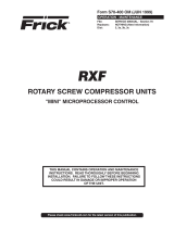 Frick RXF Operating instructions