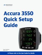 ROOTECH ACCURA 3550 Quick setup guide