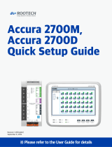 ROOTECH Accura 2700/2750 Quick setup guide