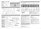 Casio AP-750 Quick start guide
