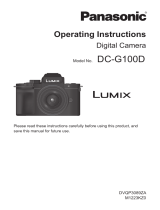 Panasonic DCG100DEG Operating instructions