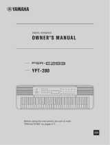 Yamaha YPT-280 Owner's manual