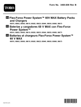 Toro Flex-Force Power System 60V MAX Battery Charger User manual