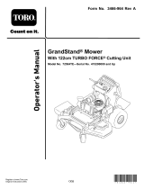 Toro GrandStand Stand-on Mower 122 cm 726 cc (72504TE) User manual