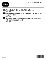 Toro eTimeCutter MyRide 54in Riding Mower User manual