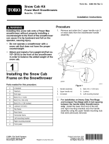 Toro Snow Cab Kit, Power Max Snowthrowers Installation guide