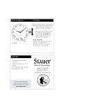 Stauer Charles II Skeleton Watch Operating instructions